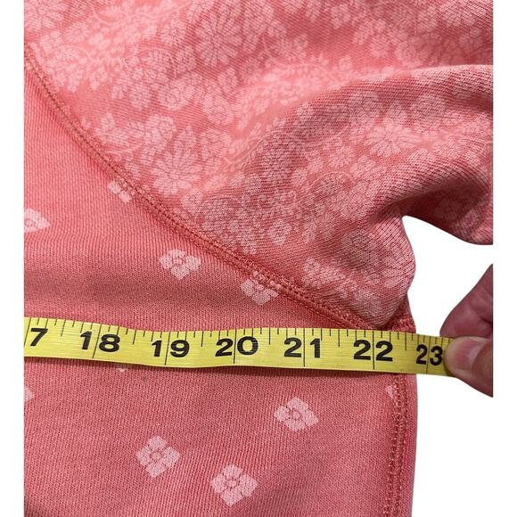 Aerie Floral Contrasting Pink Patterned Pullover Crew Sweatshirt Feminine, Small - Picture 5 of 7